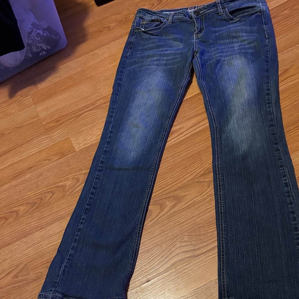 Blue Flare Boot cut  Jeans with Stretch